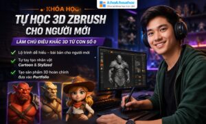 Khóa Học 3D Zbrush Dành Cho Người Mới 2026